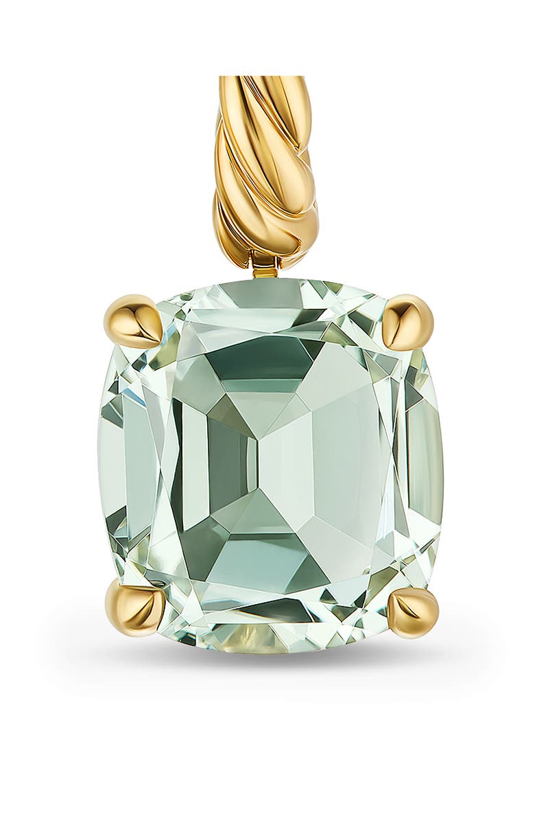 David Yurman Marbella Drop Earrings in 18K Yellow Gold, Alternate, color, New Prasiolite