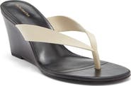 Reformation Jessie Wedge Thong Sandal