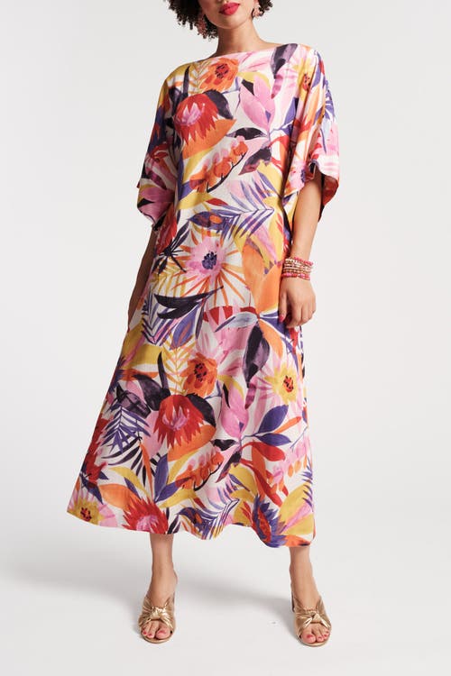 FRANCES VALENTINE FRANCES VALENTINE SPINNAKER 100% COTTON MAXI PRINT DRESS