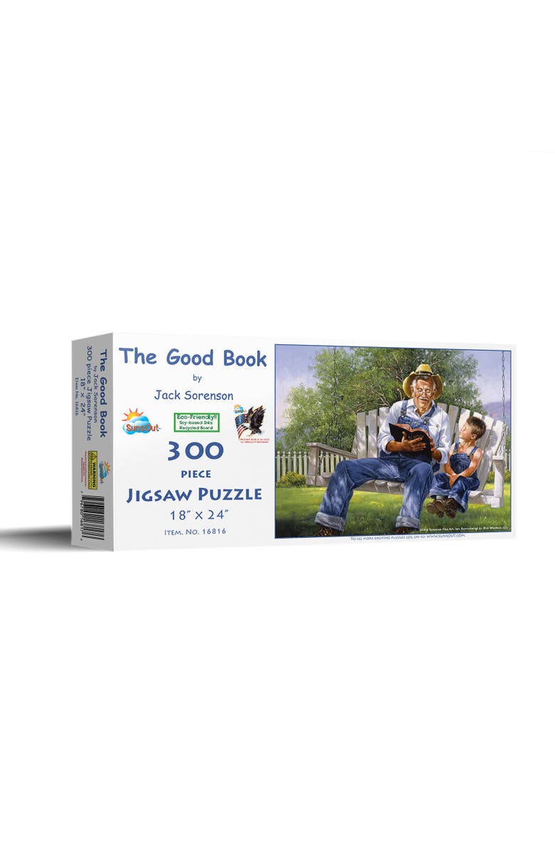 Sunsout The Good Book 300 piece Jigsaw Puzzle for Adults, Main, color, Multicolor