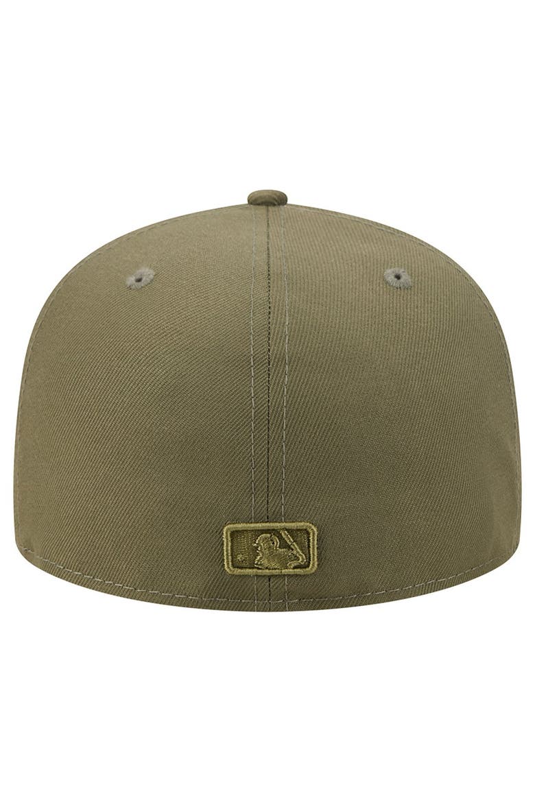Men's New Era Olive New York Yankees Color Pack 59FIFTY Fitted Hat, Alternate, color, Olive