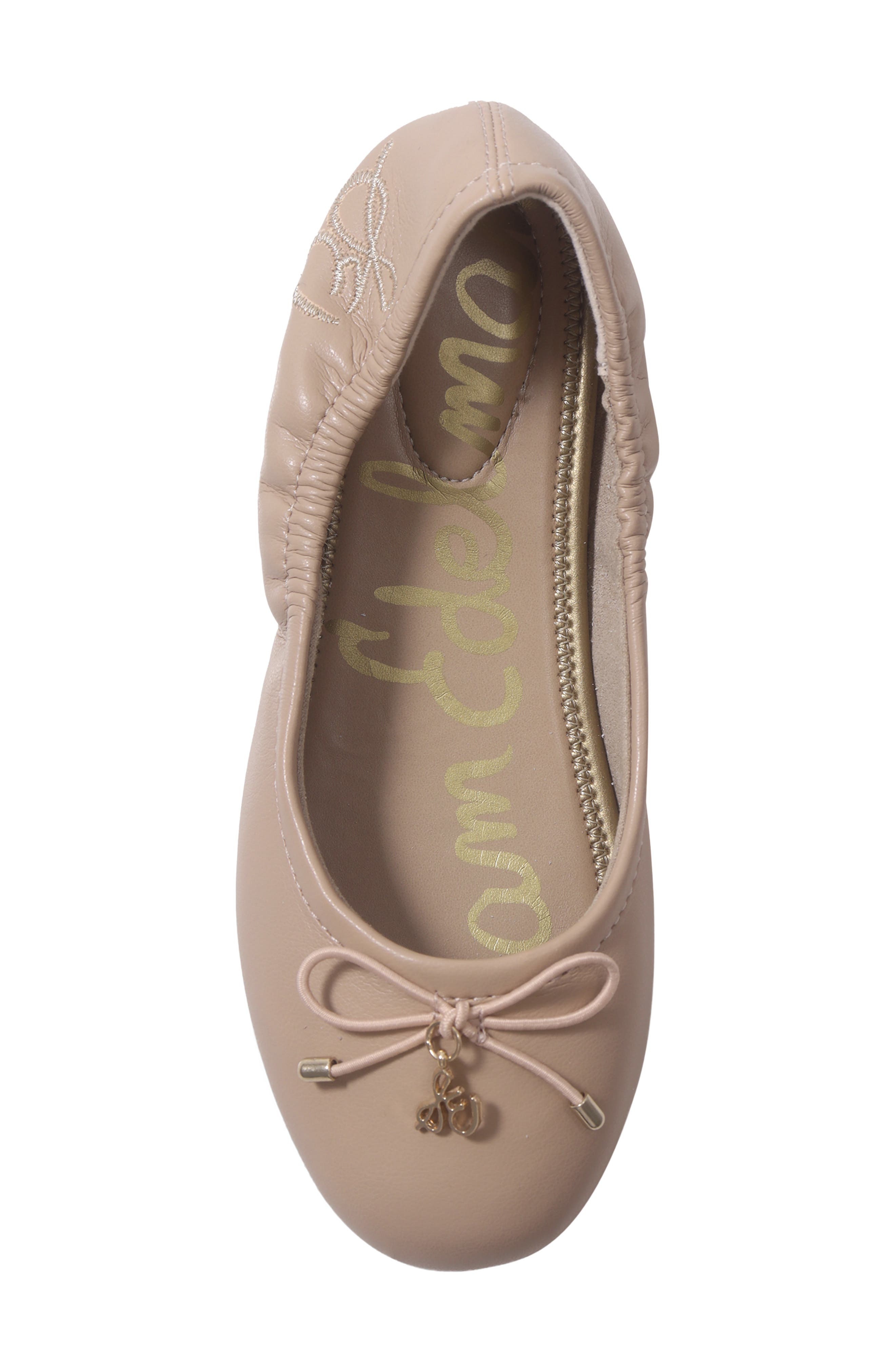 Kids' Felicia Flex Faux Leather Ballet Flat, Alternate, color, BEIGE