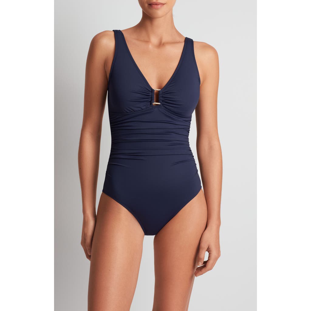 Ralph Lauren Ring Over The Shoulder One Piece Swimsuit