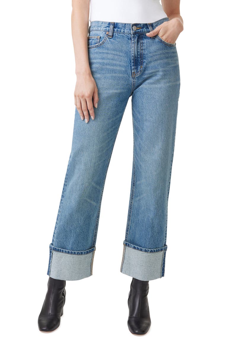Habitual Peyton Cuffed Straight Leg Jeans, Main, color, 