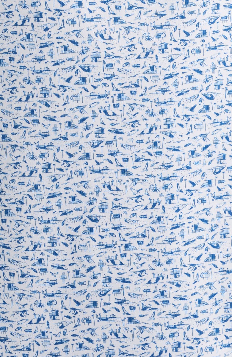 Peter Millar Coastline Performance Jersey Polo, Alternate, color, White