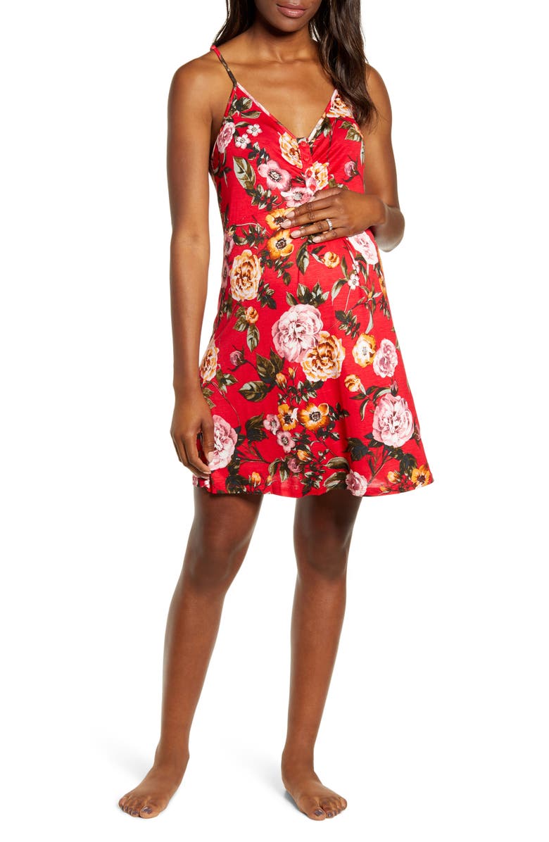 Angel Maternity Nursing/Maternity Nightgown, Robe & Baby Wrap, Alternate, color, 