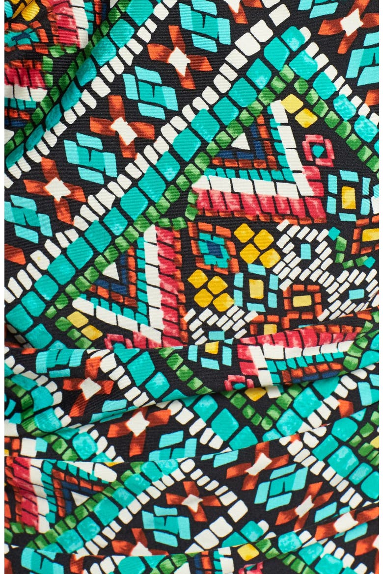 'Mosaic' Twist Tankini Top, Alternate, color, MULTI
