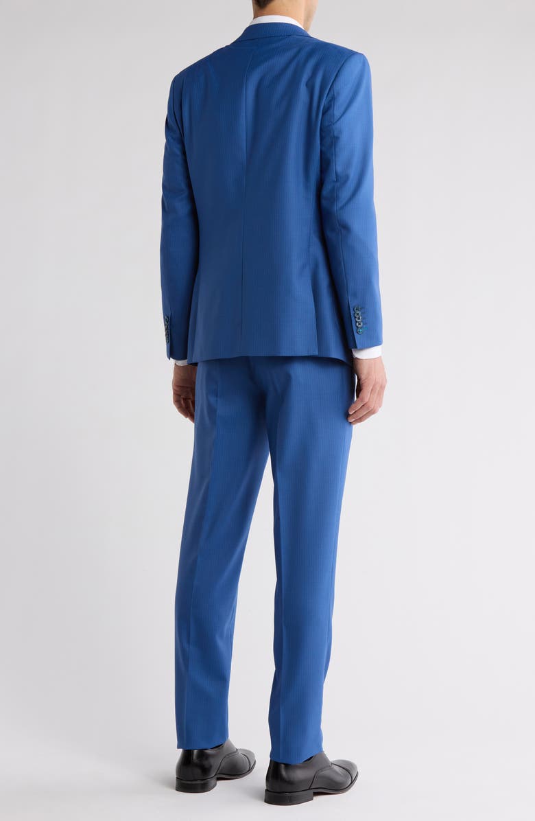 English Laundry Solid Blue Wool Blend Suit, Alternate, color, Blue