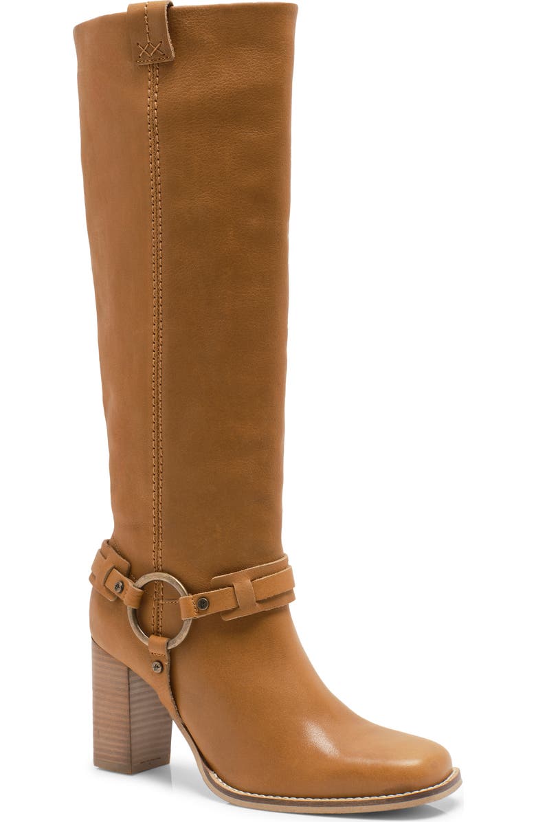 Free People Heidi Harness Tall Boot, Main, color, Toffee Leather