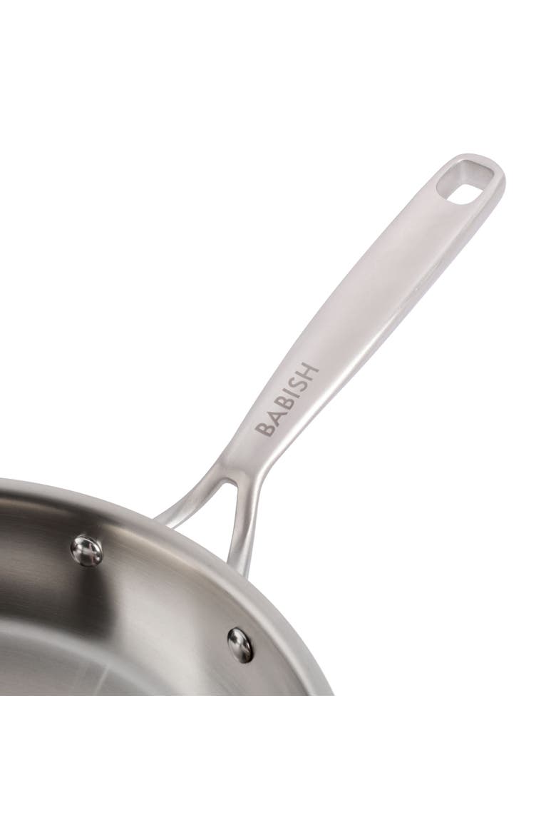 10 Inch Tri Ply Stainless Steel Frying Pan, Alternate, color, Stainless Steel