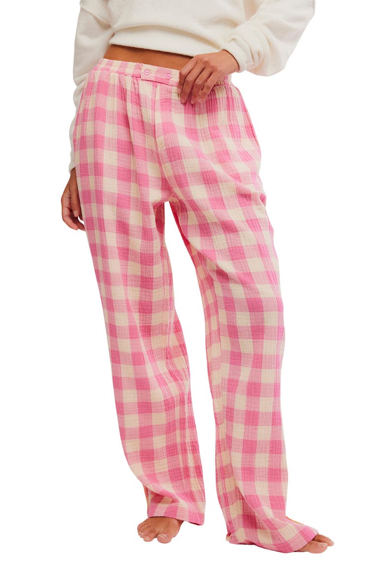 Intimately FP Be Mine Pants, Main, color, HOT PINK COMBO