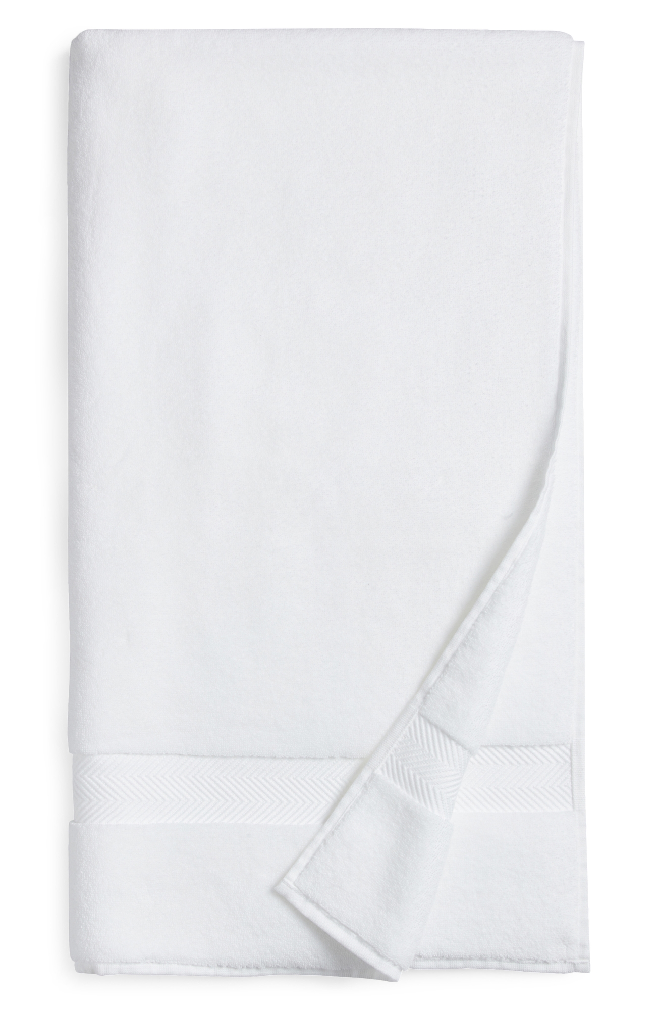 Nordstrom Organic Hydrocotton Bath Towel - White, Bath Towel