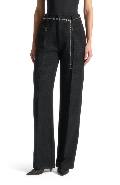 Nathalie Tweed Trousers with Belt