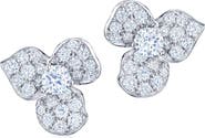 Kwiat Diamond Flower Stud Earrings