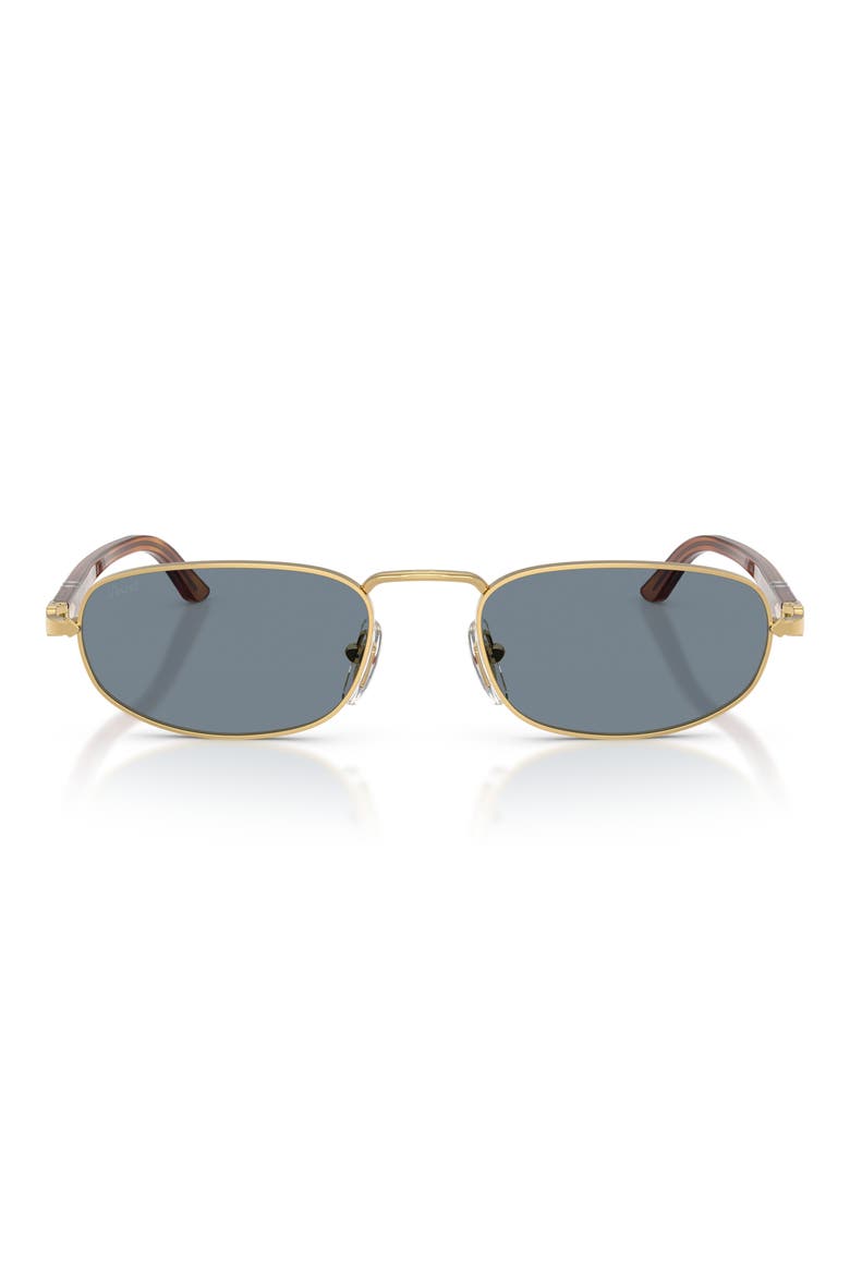 56mm Pillow Sunglasses, Main, color, GOLD / LIGHT BLUE