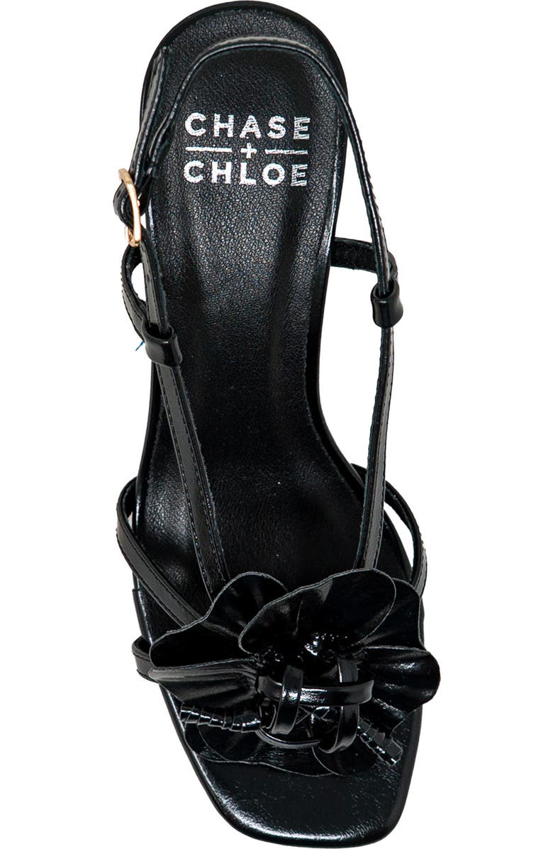 CHASE AND CHLOE Slingback Sandal, Alternate, color, Black