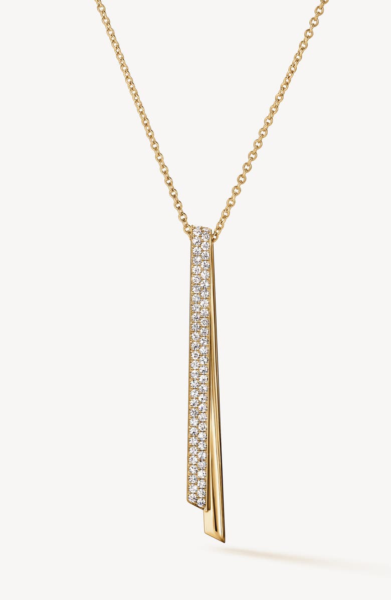 HEARTS ON FIRE INSIDE/OUT 18K Gold Diamond Flip Drop Pendant Necklace, 0.35ct., Main, color, Yellow Gold
