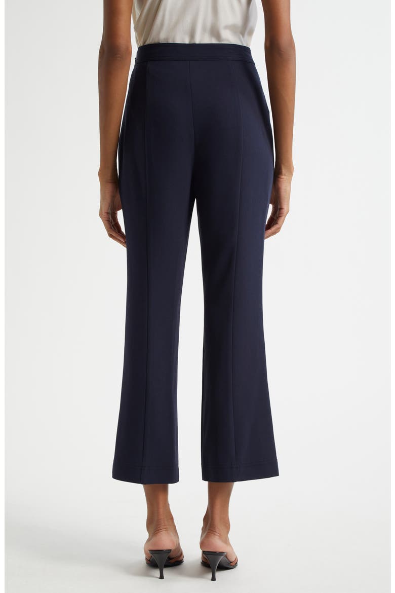 Angie High Waist Crop Flare Leg Pants, Alternate, color, NAVY