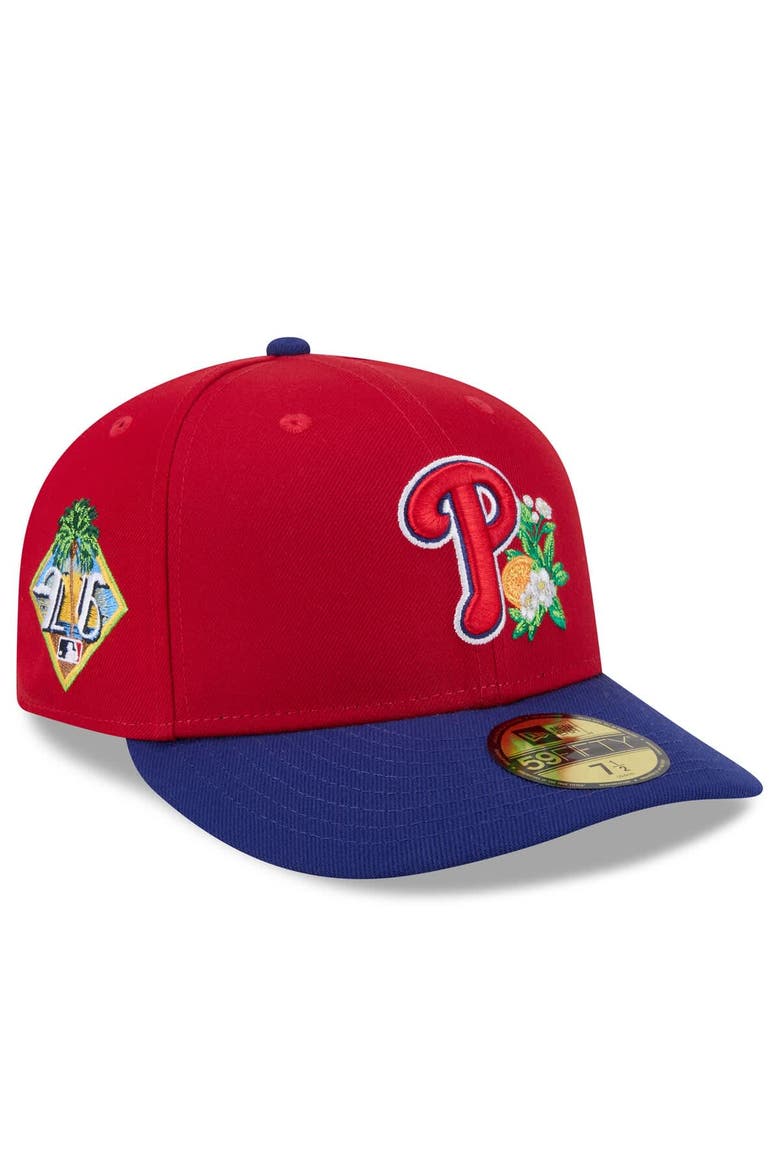 Men's New Era  Red/Royal Philadelphia Phillies 2026 Spring Training 59FIFTY Fitted Hat, Main, color, Red
