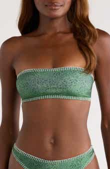 Kulani Kinis Blanket Stitch Slim Bandeau Bikini Top