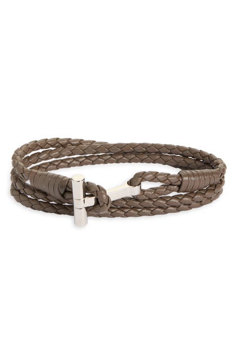 Men's Scoubidou Braided Leather Bracelet