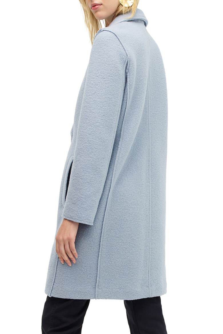 Daphne Boiled Wool Topcoat, Alternate, color, WOOL ICY MOUNTAIN BLUE