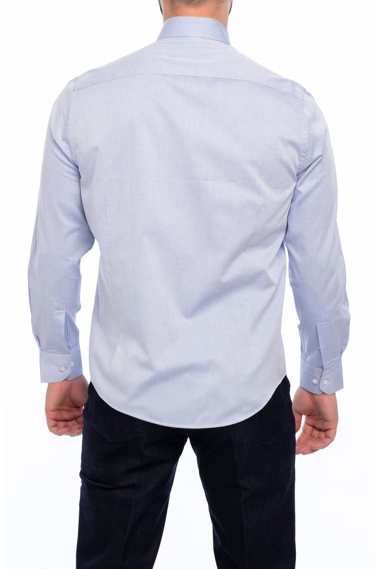 Avalon Slim Fit Cotton Dress Shirt, Alternate, color, DARK BLUE
