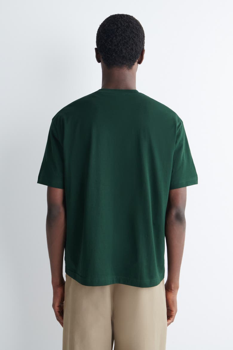 Relaxed Lightweight Cotton T-Shirt, Alternate, color, DARK GREEN