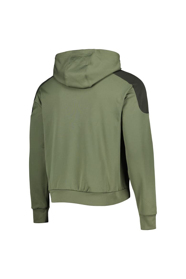 Men's adidas Olive Detroit Red Wings Military Appreciation Primegreen Pullover Hoodie, Alternate, color, Green