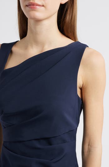 Draped Asymmetric Gown