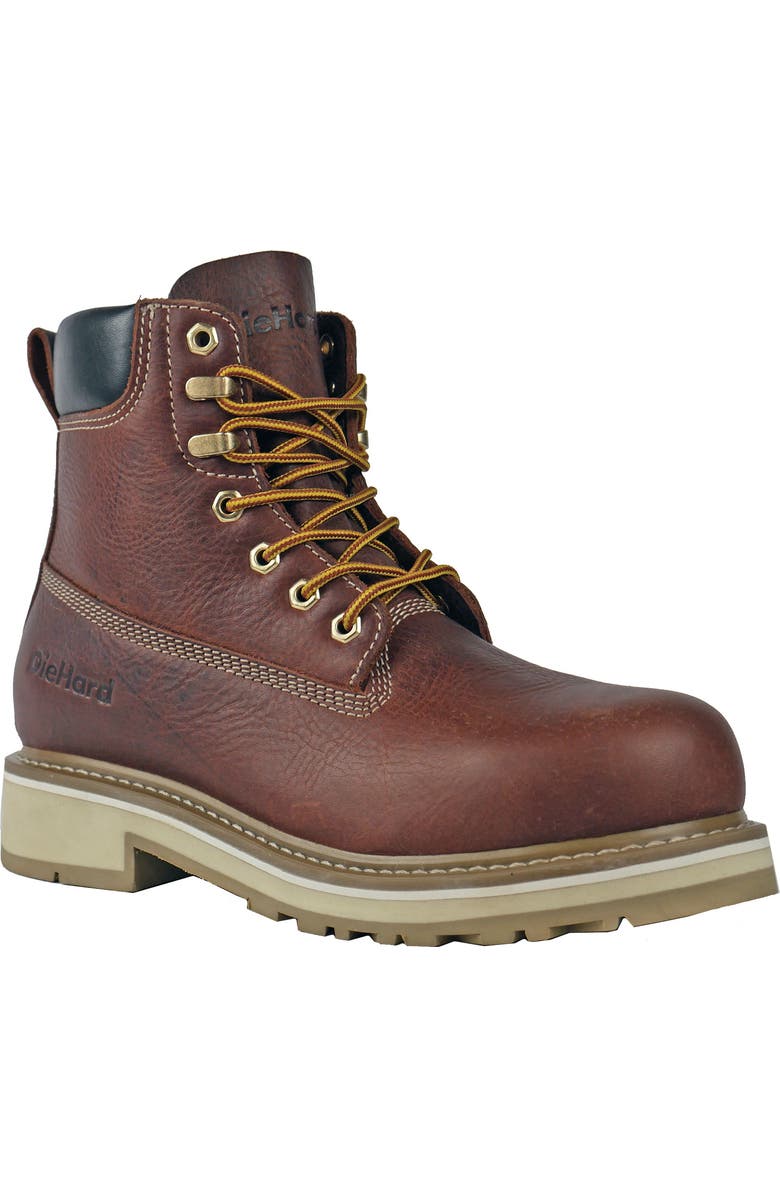 DieHard Crusader Composite Toe Waterproof Work Boot, Main, color, Burgundy