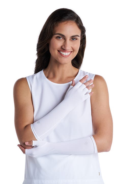 Fingerless Mid-length UV Sun Gloves - UPF 50+ Sun Protection - Bona