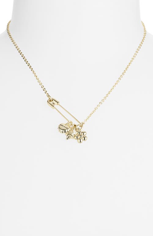 Marc Jacobs Balloon Charm Pendant Necklace In Gold