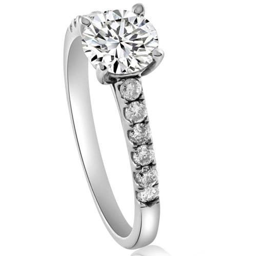 Bliss Diamond 1 3/4ct Round Cut Lab Grown Diamond Engagement Ring