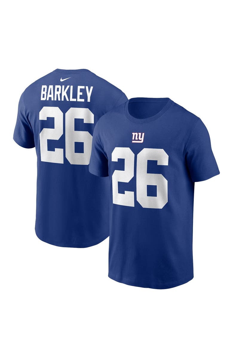 Nike Men's Nike Saquon Barkley Royal New York Giants Player Name & Number T-Shirt, Alternate, color, 
