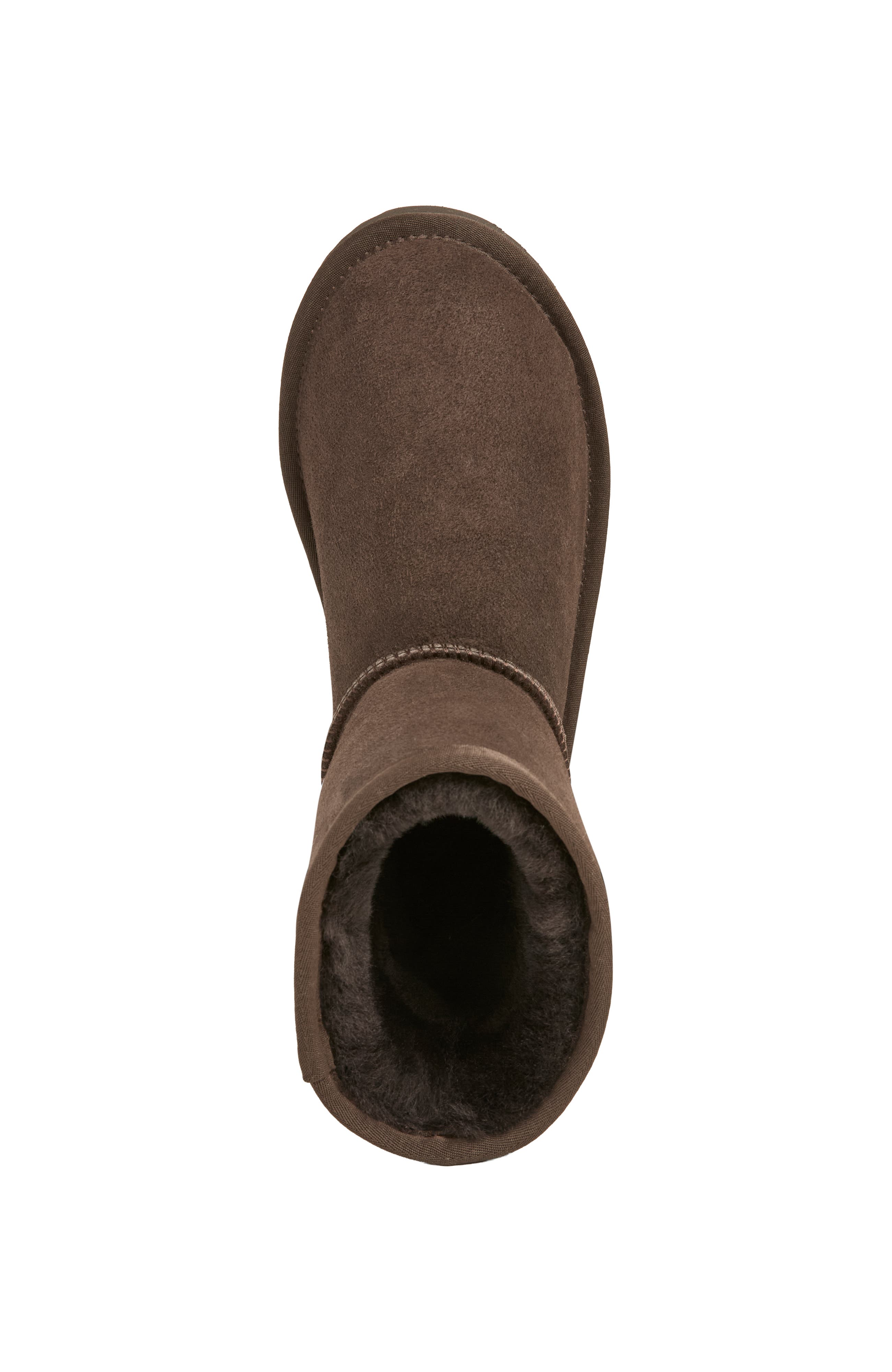 Sheepskin Lined Ankle Boot, Alternate, color, Chocolate