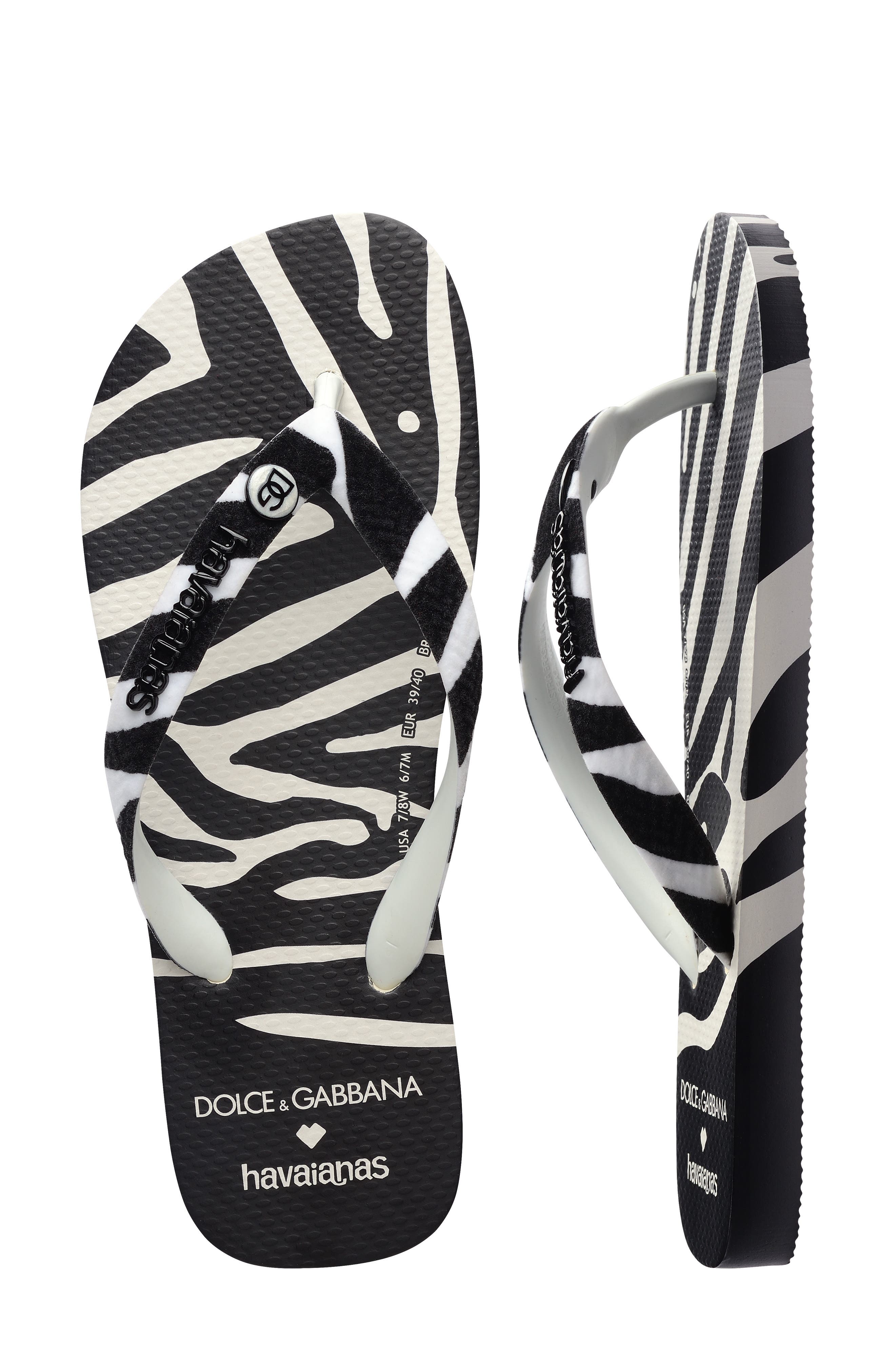 Havaianas x Dolce & Gabbana Flip Flop, Alternate, color, 
