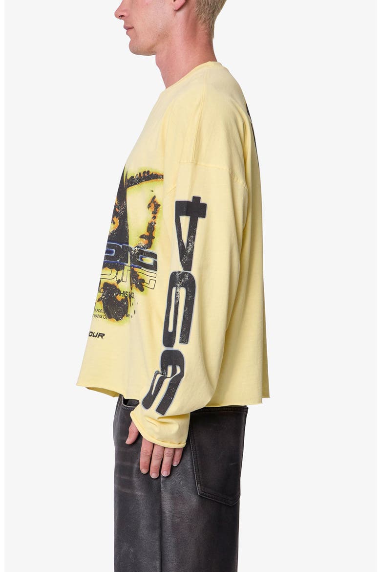 Bleeding Graphic Long Sleeve T-Shirt, Alternate, color, YELLOW