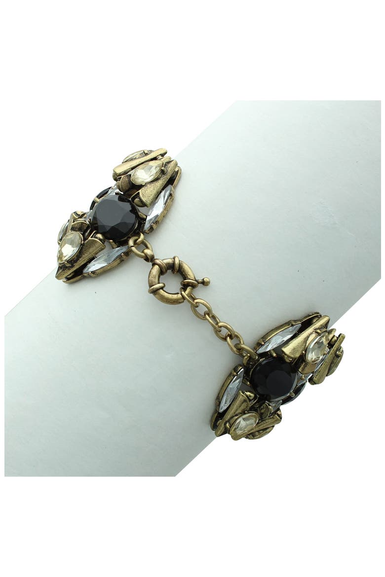 Cassidy Jeweled Bracelet, Alternate, color, GOLD