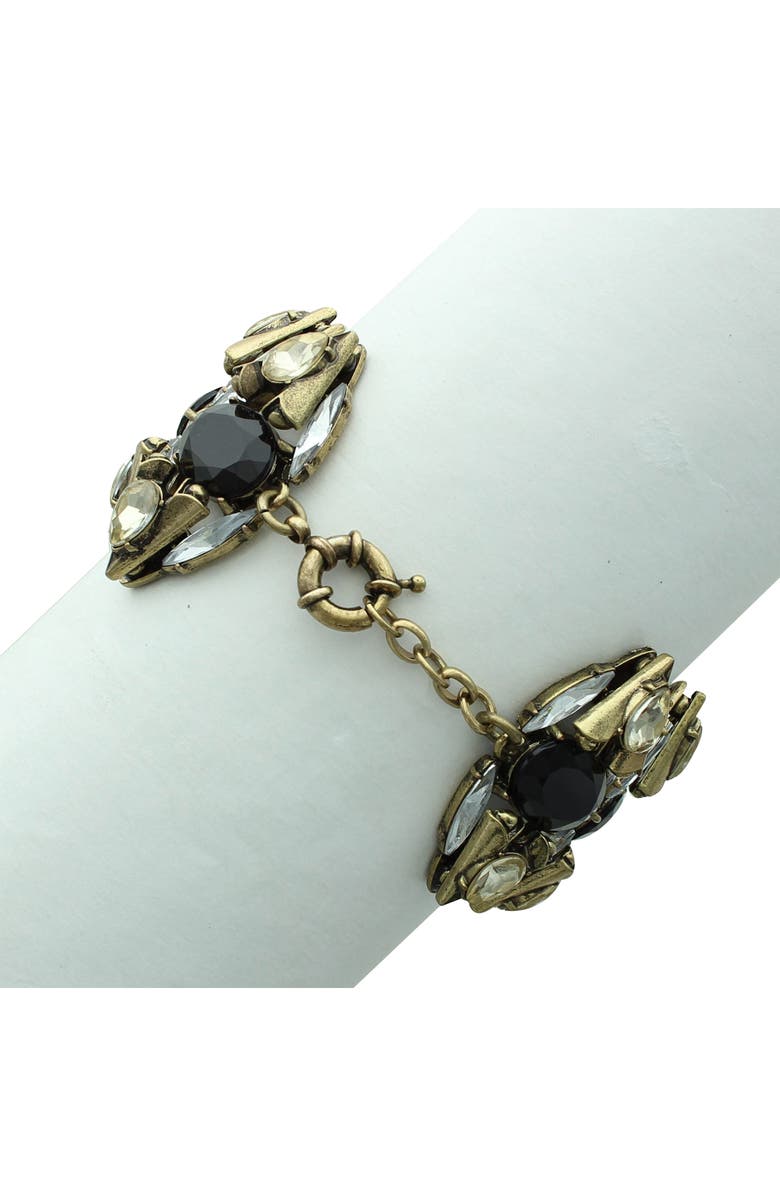 OLIVIA WELLES Cassidy Jeweled Bracelet, Alternate, color, Gold