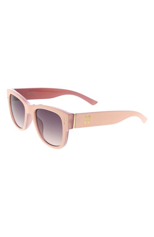 Roxy Midsize 52mm Square Sunglasses In Cream/mauve