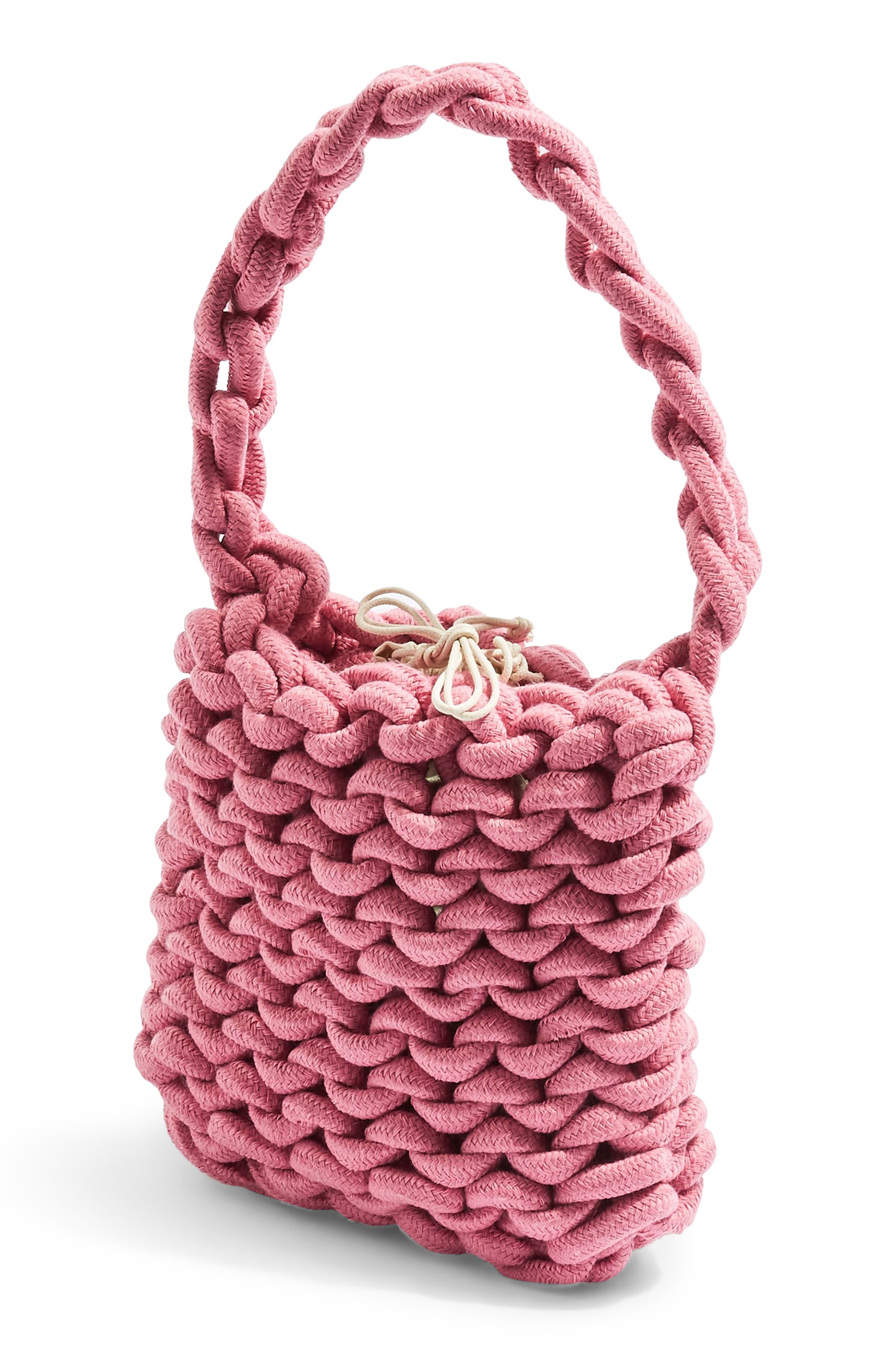 Topshop Seattle Rope Tote Bag, Alternate, color, 