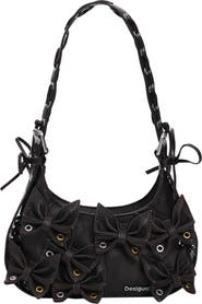 Desigual Small Butterfly Appliqué Handbag