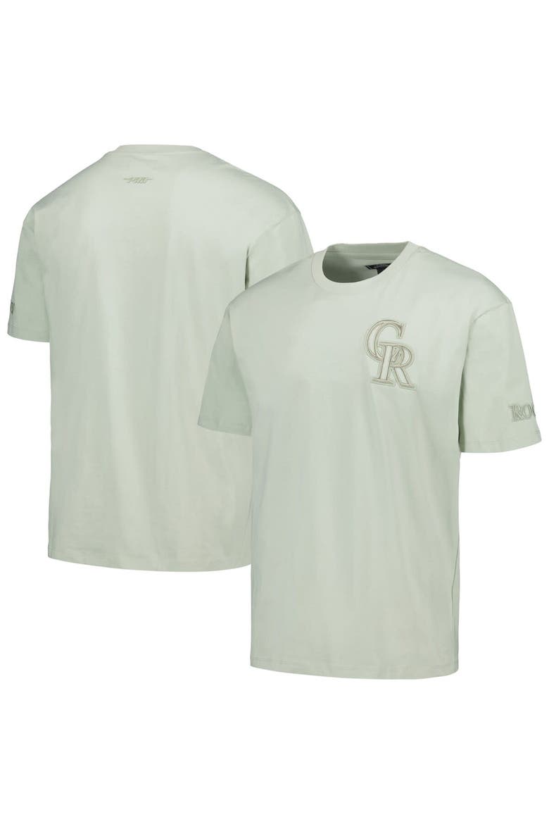 Men's Pro Standard Mint Colorado Rockies Neutral CJ Dropped Shoulders T-Shirt, Main, color, Mint