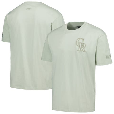 Men's Pro Standard Mint Colorado Rockies Neutral CJ Dropped Shoulders T-Shirt