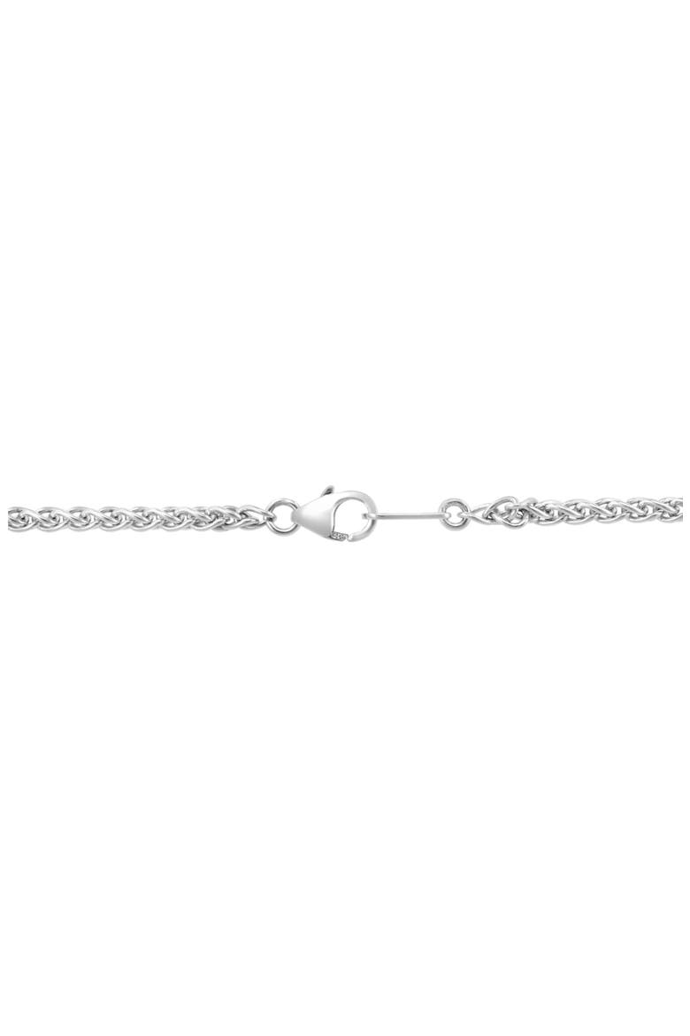 Sterling Silver & 14k Gold Hamsa Pendant Necklace, Alternate, color, SILVER