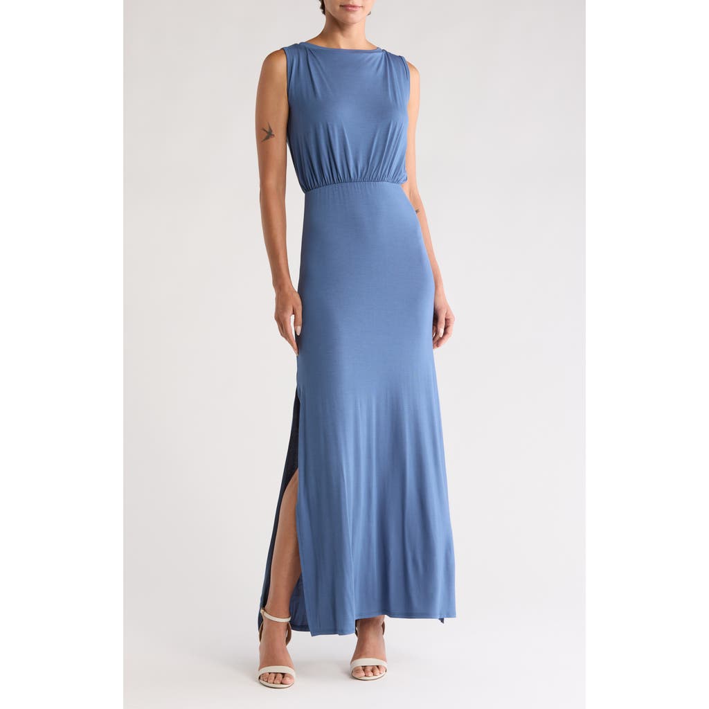 GO COUTURE Sleeveless Maxi Dress in Moroccan Blue at Nordstrom Rack, Size X-Large