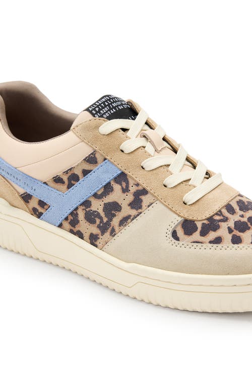 Allsaints Vix Sneaker In Sand Brown/blue
