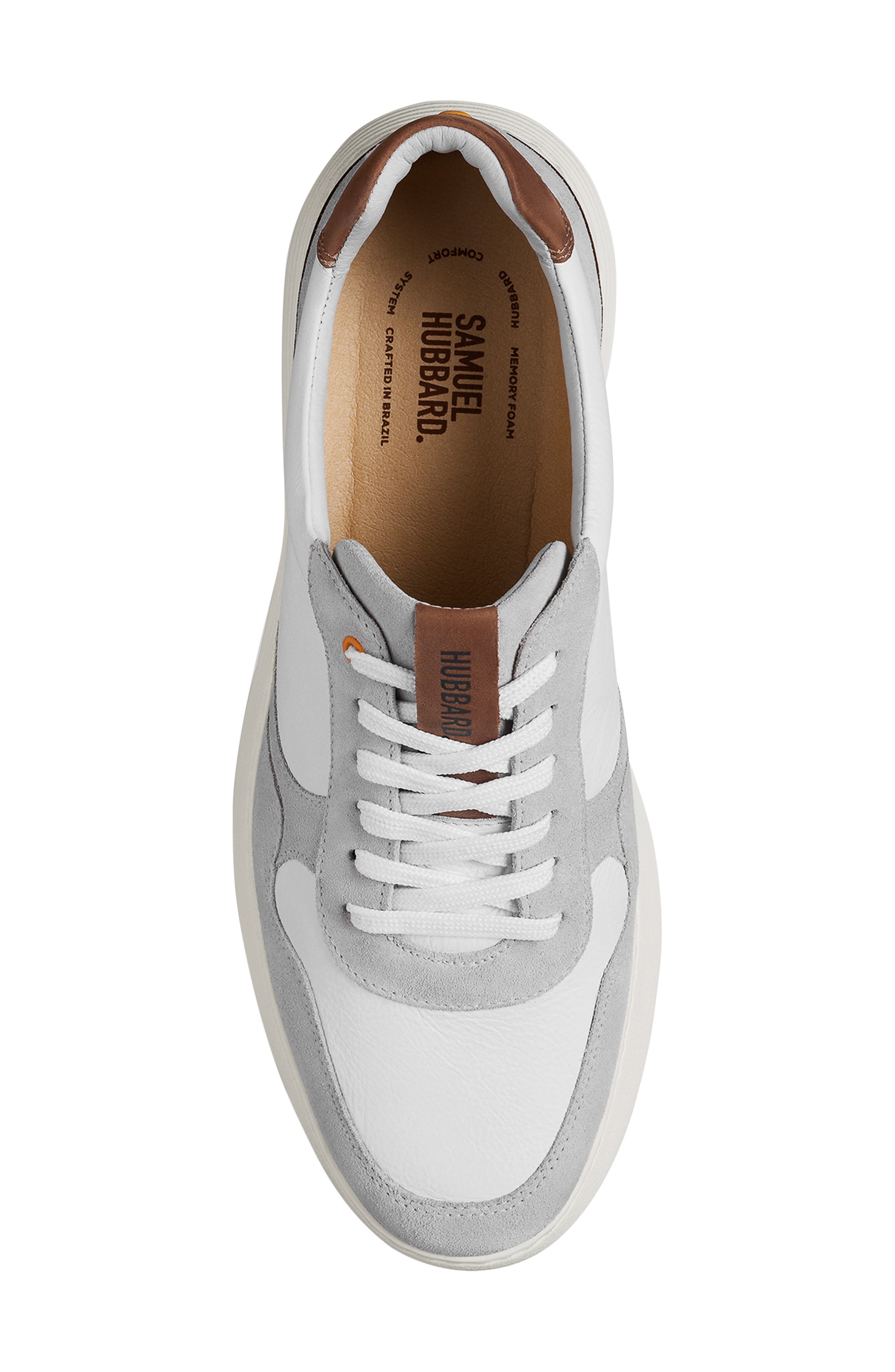 Samuel Hubbard Featherlight Sneaker, Alternate, color, White Leather