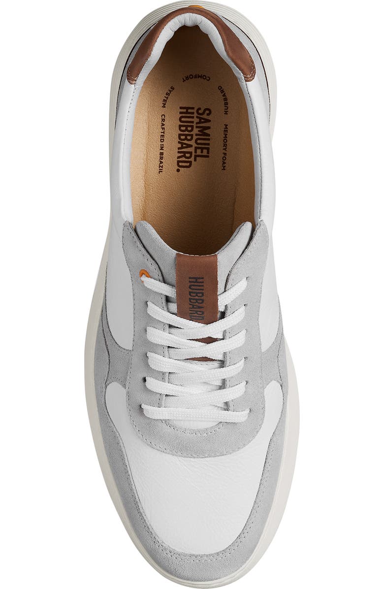 Samuel Hubbard Featherlight Sneaker, Alternate, color, White Leather